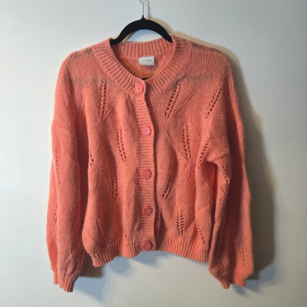 VILA Coral Alpaca/Wool Blend Cardigan